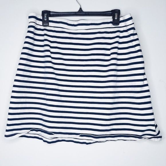 Tommy Hilfiger Navy White Striped Stretchy Mini Skirt Size XL - Picture 4 of 5